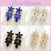 Geometric Alloy Earrings With Sparkling Rhinestones For Women Fashion Party Accessories