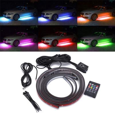 60cm 90cm 4tk Auto Under Tune Alus Kaugjuhtimispult LED Neoon RGB valgusriba