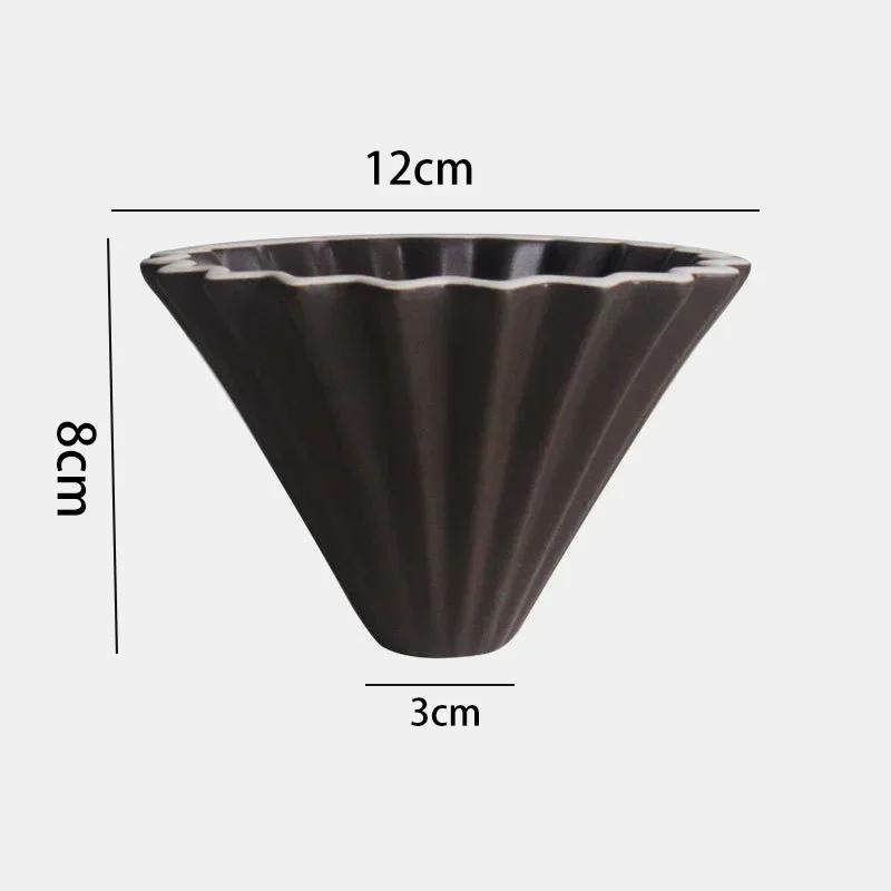 Ceramic Coffee Dripper Pour Over Coffee Maker Set with Glass Share Pot American Style Brewing Kit for Home Cafe Accessories