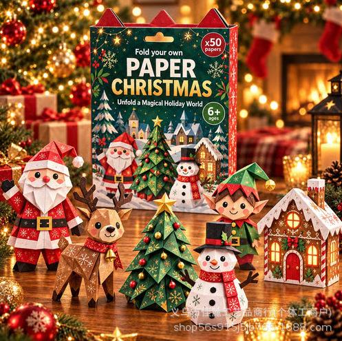 Exquisite And Practical Innovative 3D Diy Paper Christmas Diy Christmas Origami Set