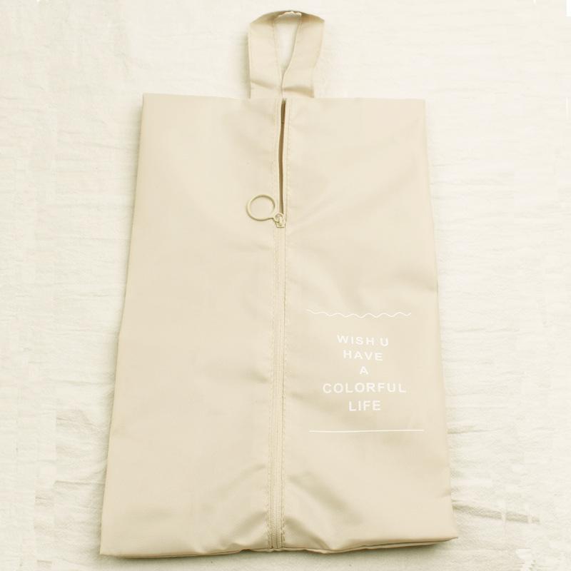 Portable Shoe Bag Waterproof Travel Polyester Storage Bag Pouches Convenient Storage Organizer Shoes Sorting Zipper Totebags