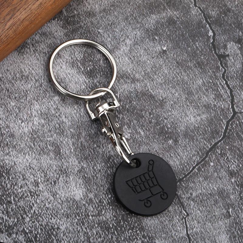 

Европейско-американский жетон для тележки супермаркета, брелок с карабином-лобстером - Промо-подарок