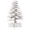 White Wooden Christmas Tree for Decoration 60 cm Solid Pine Wood