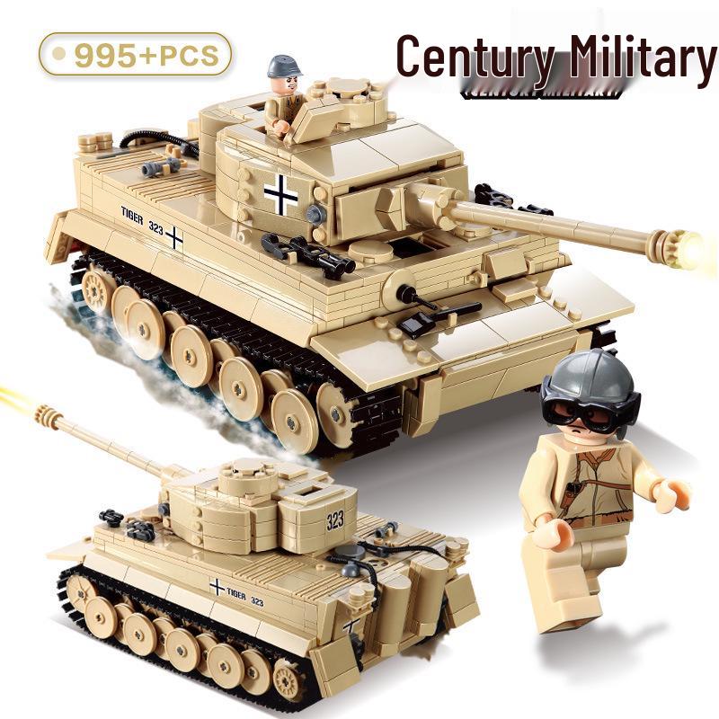 KaiZhi WWII German Panzer IV F2 Model Building Blocks for Boys 50x37x6.5 cm
