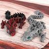 Alt-i-ett Støping 3D-printet Diceratops Drage 3D Leddet Drage Leker Landskapsdekorasjon