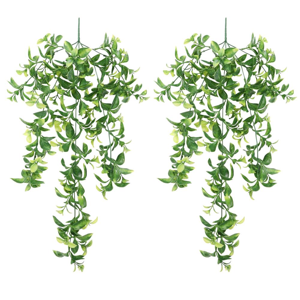 80cmPersian Fern Leaves Vines Home Room Decor Hanging Artificial Plant Plastic Leaf Grass Wedding Party Wall Balcony Decoration