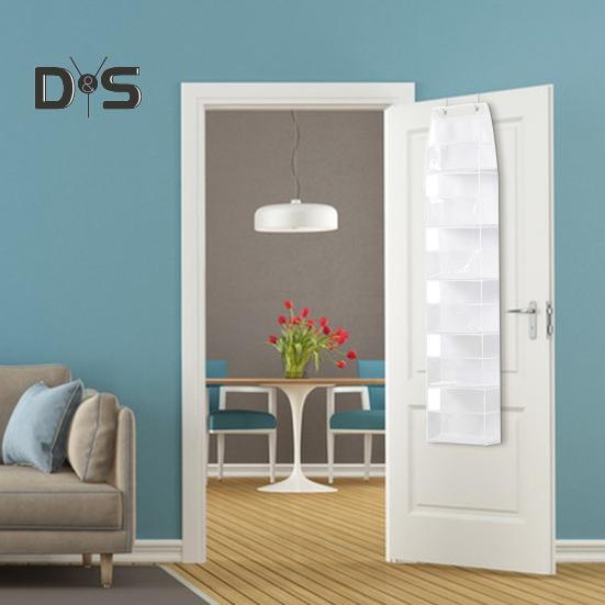 Storage Hanging Bag Organizer Strong Load-Bearing Large Capacity Simple Installation Multipurpose Storage Holder with Metal Hooks