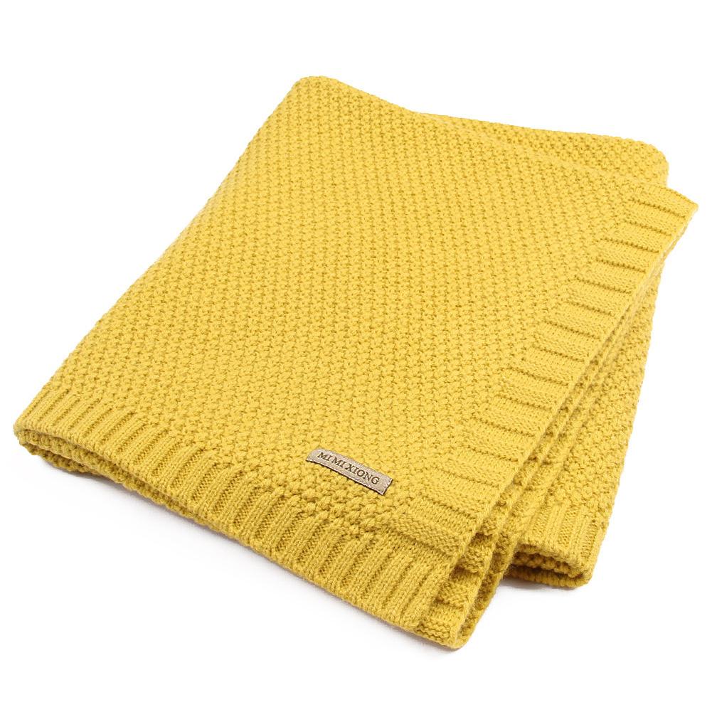 Knitted Blanket  Windproof Infnat Wrap Woolen Quilt Air Conditioning Cover Nap Blankets