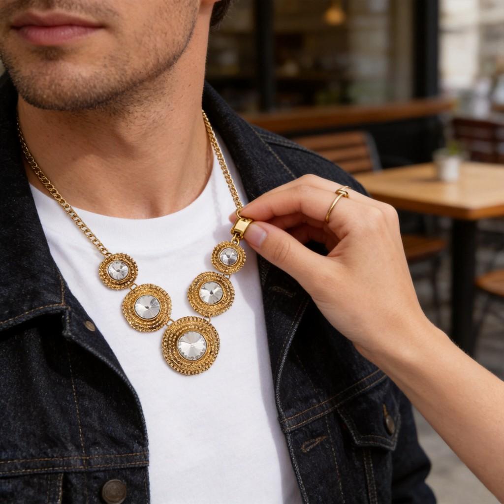 Qw With Alloy Chain For Women Men Stylish Accessory