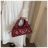 Korean Ballet Style Bow Handbag, High-looking And Light Luxury Shoulder Crossbody Bag