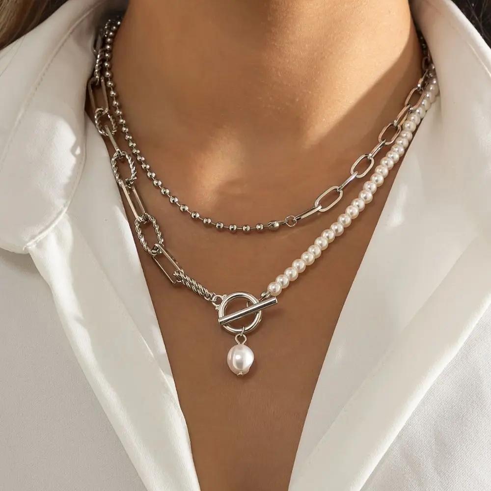 

Fashion Alloy Long Ball Chain Retro Jewellery Stacked Decoration Gifts Personality Women