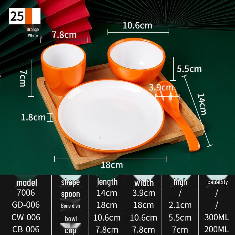 

RuHan Commercial Melamine Dinnerware Set
