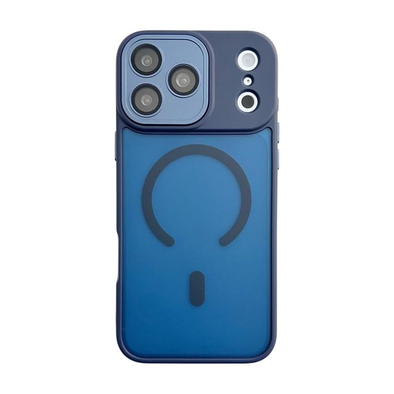 For iPhone 17 Pro Max Magnetic Back Cover WANLONFENG QB1 Series PC TPU Shockproof Phone Case