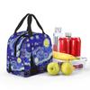 A Starry Night Van Gogh Mountain Inspiration Insulated Lunch Bag for Women Children Portable Food Boxes Thermal Lunch Box Tote