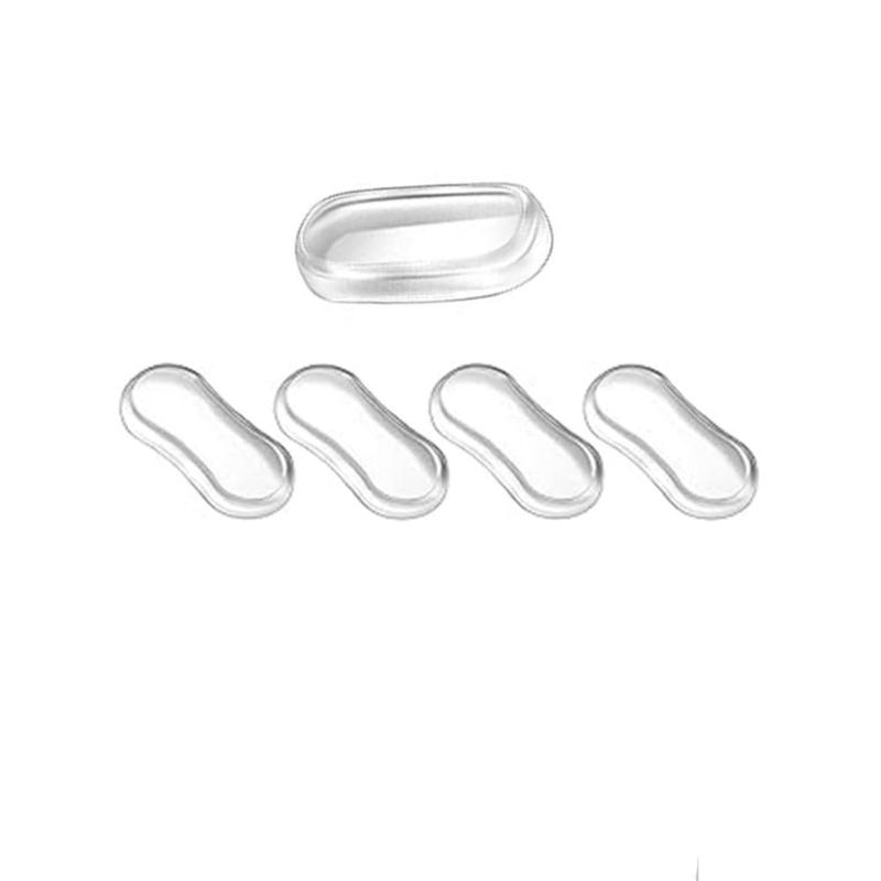 Standard Toilet Lid Cushion Adhesive Backing Prevents Loud Noise Soft Rubber Design Simple Application