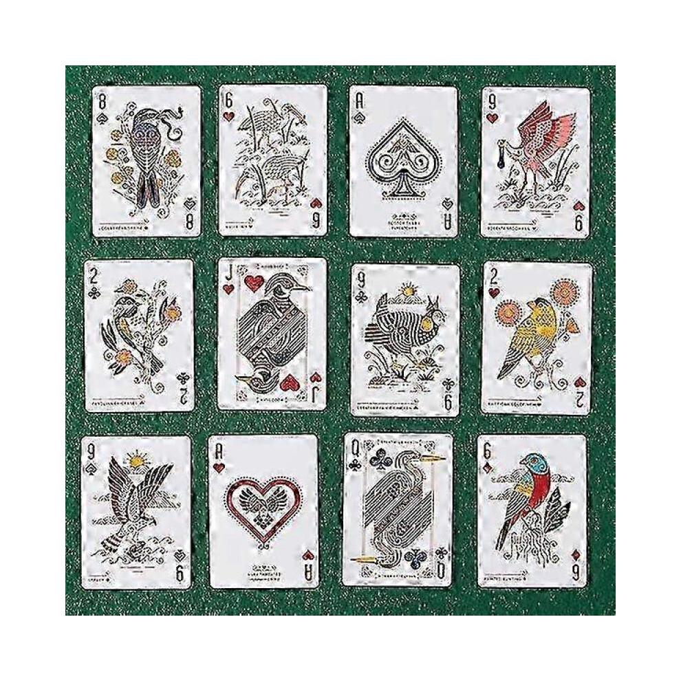 Vogel in der Hand Thema Spielkarten | 54 Stück Atemberaubende Individuelle Kunstwerke | Einzigartiger Vogel auf Jeder Karte im Deck