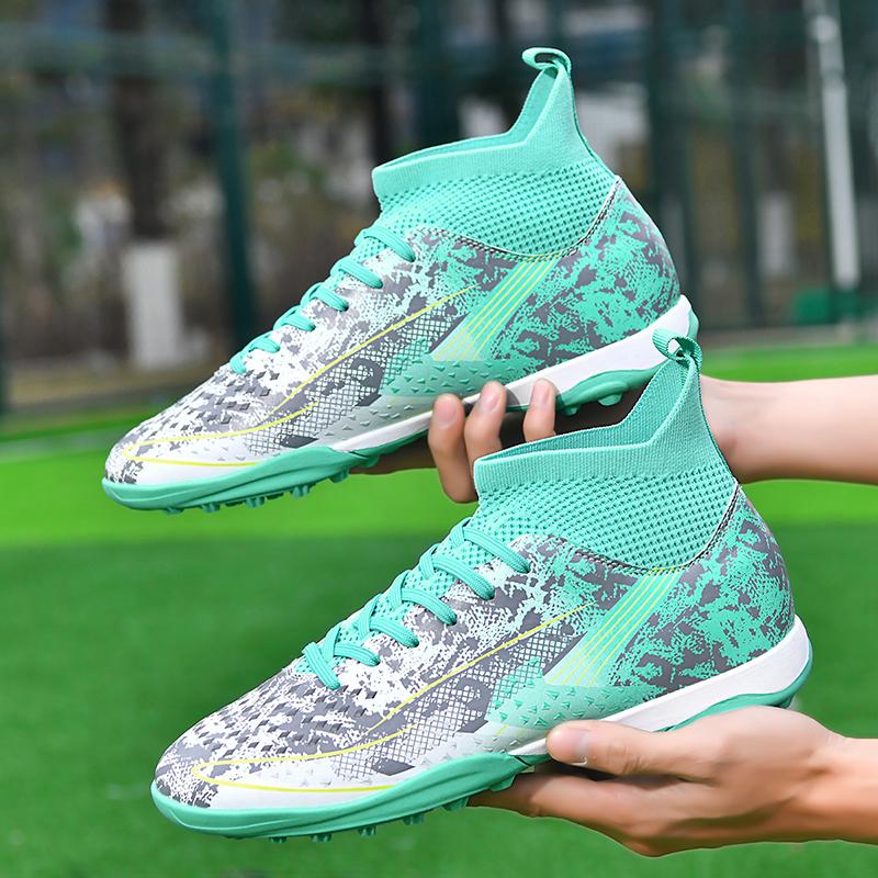 Unisex Soccer Shoes TF/AG Outdoor Professional Training Football Shoes for Men/Women/kids
