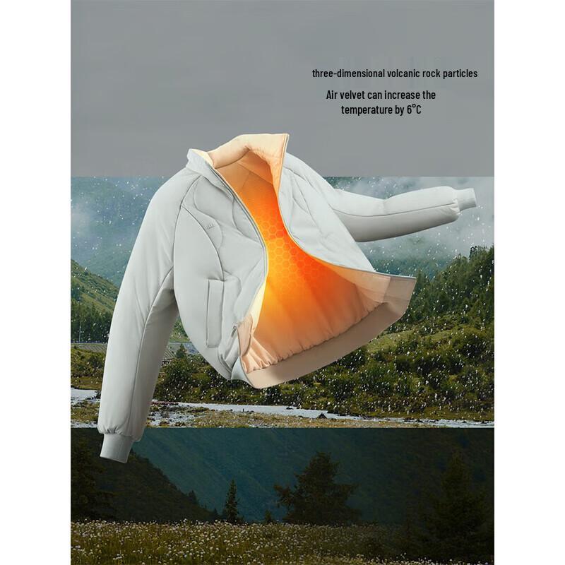 Beneunder Women's CL004 Air Fluffy Stand Collar Padded Jacket