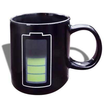 Termo-reaktivní hrnek termo-měnící hrnek dobíjecí baterie