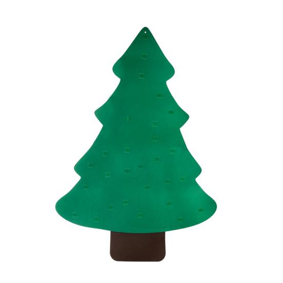 DIY Felt Christmas Tree with 5m LED Lights 3-Foot Tall Wall Hanging Decor with Detachable Ornaments Montessori Holiday Activity for Kids And Home
