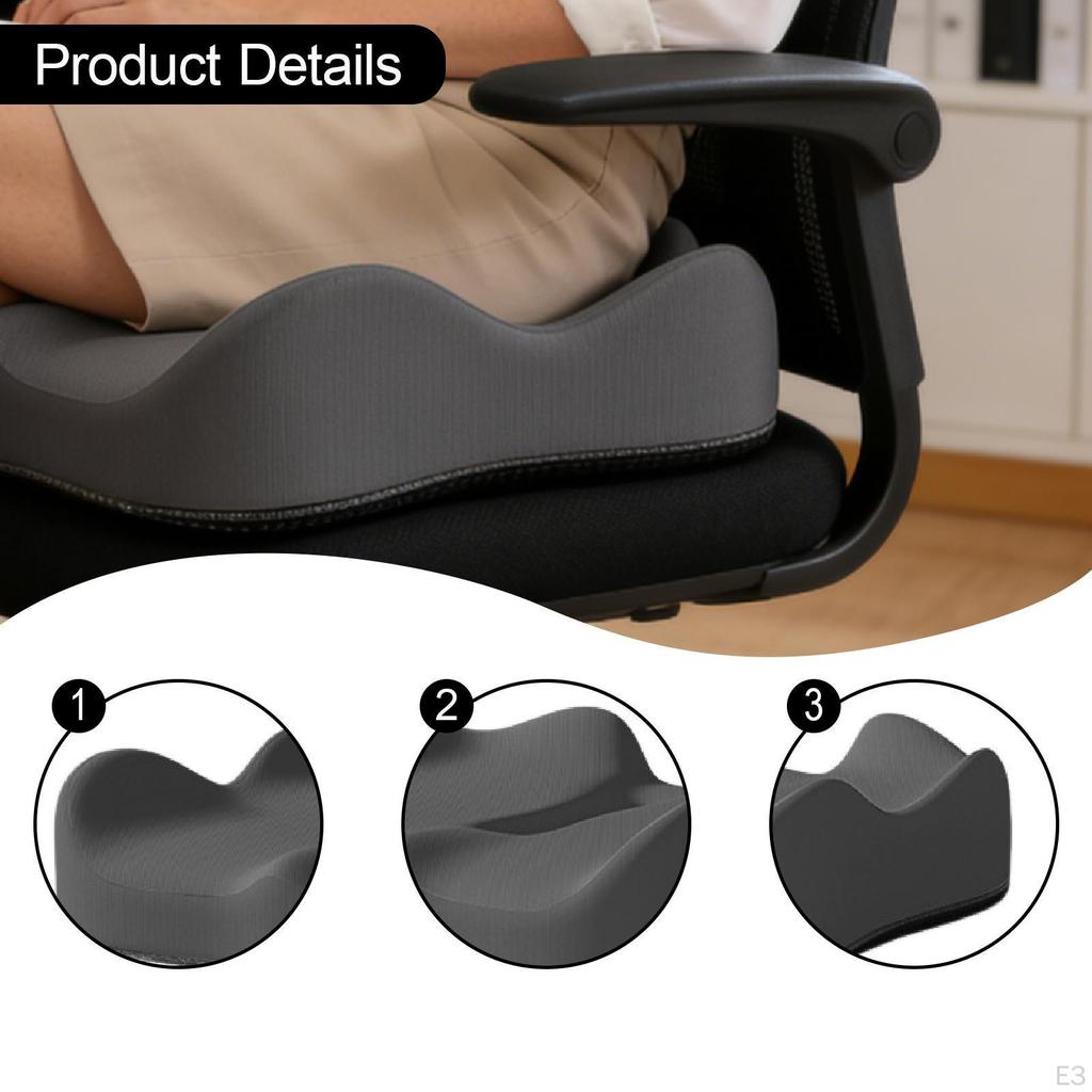 Ergonomic Memory Foam Seat Cushion for Office Chair, Sofa And Reclining Gaming Chair.