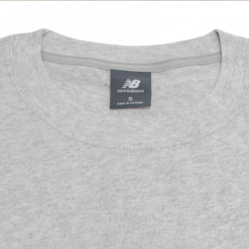 New Balance Men S aThleTicS Logo ShorT Sleeve T ShirT Grey mT51500 Ahh