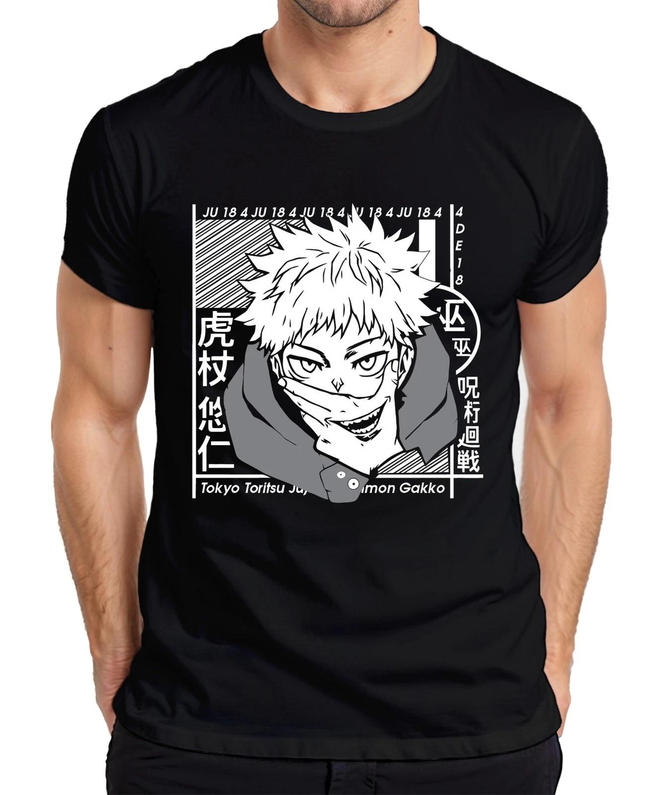 Jujutsu Kaisen Itadori Yuji Anime Manga Fan Geschenk Cosplay Herren T-Shirt S