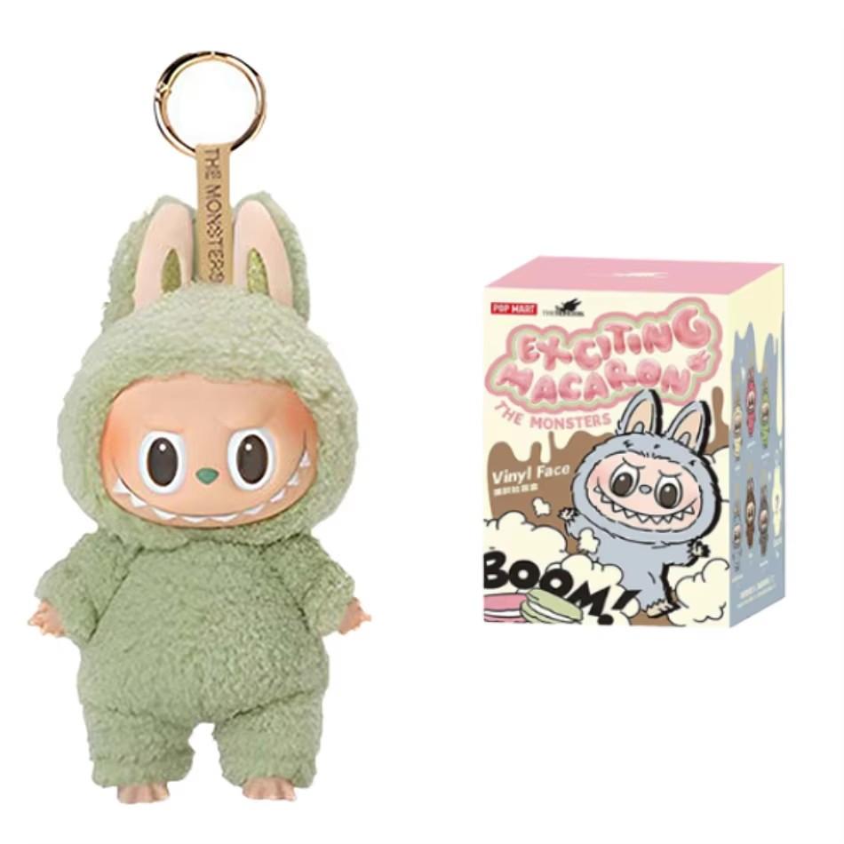17cm Labubu Cloth Mysterious Blind Box Heart Beat Macaron Series Doll Labu Cloth Car Interior Decor Pendant Toy Gifts
