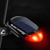 Cycling Bike Solar Energy Light Back Rear Tail Light LED Seatpost Lamp Bicycle Reflector