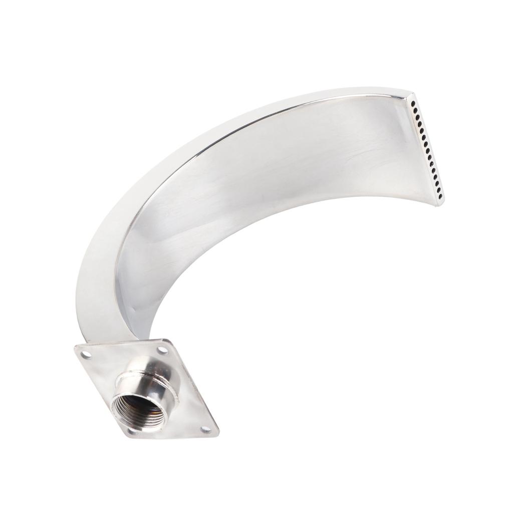 Swimming Pool Waterfall Fountain Rounded Arc Design G1 Female Thread Stainless Steel Pool Water Fountain Pool Waterfall Fountain