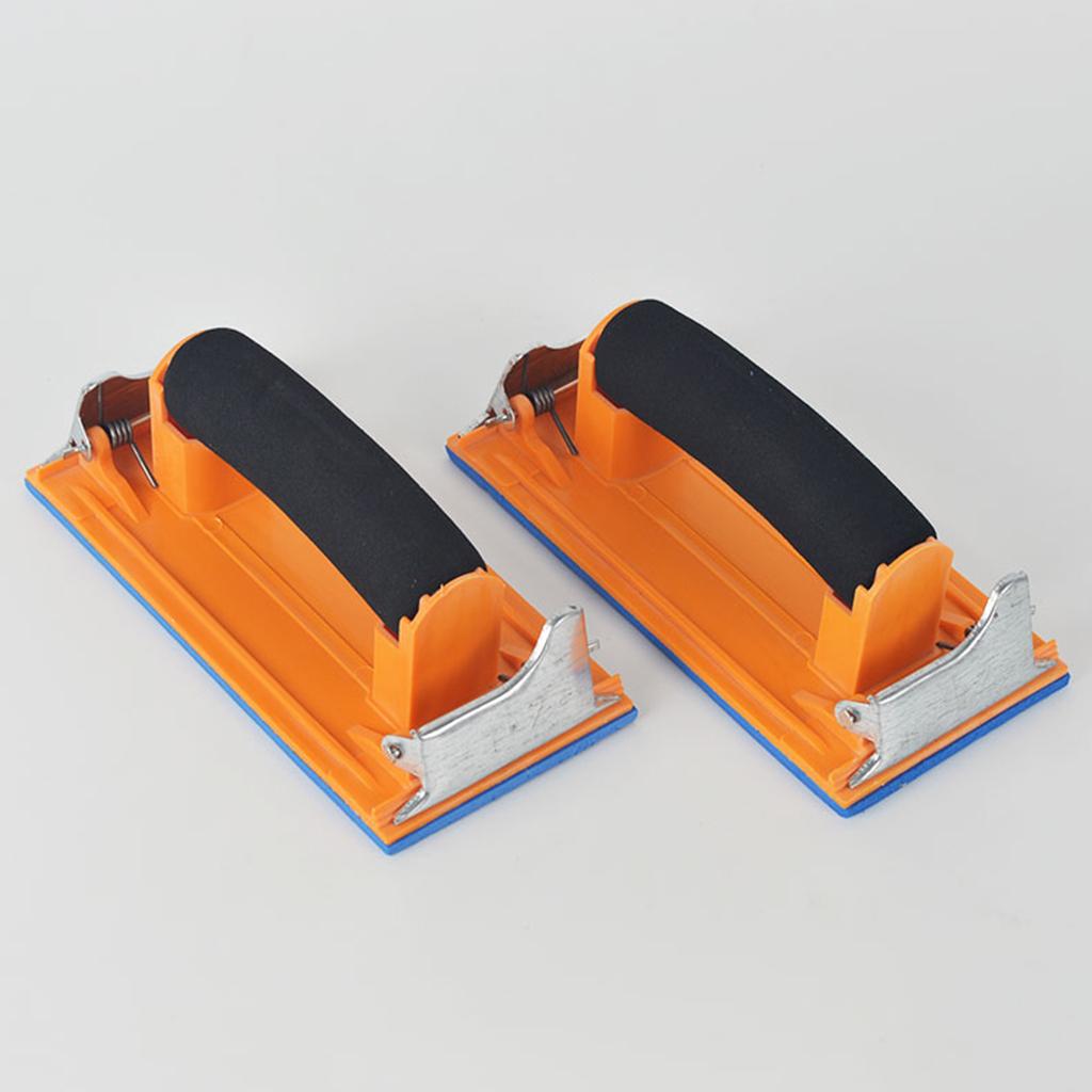 Durable Hand Sanding Block Hand Sander for W/ Sponge Handle Manual Sandpaper Hol