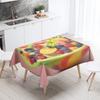 Food Theme Tablecloth Waterproof and Oil-proof Tablecloth Nordic Style Kitchen Tablecloth Modern Home Decoration