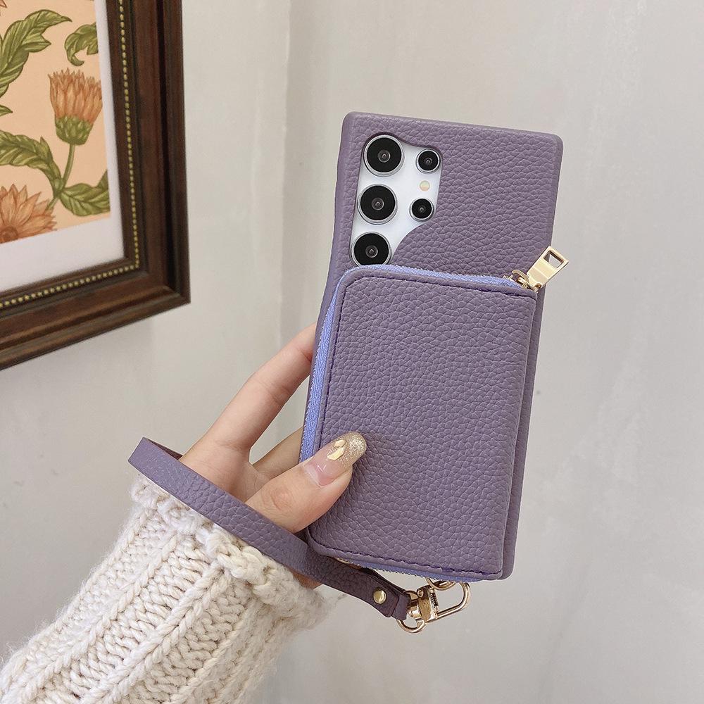 Samsung S26 Ultra Coin Purse Phone Case with Wrist Strap - Fits S25 Plus, S20 Models