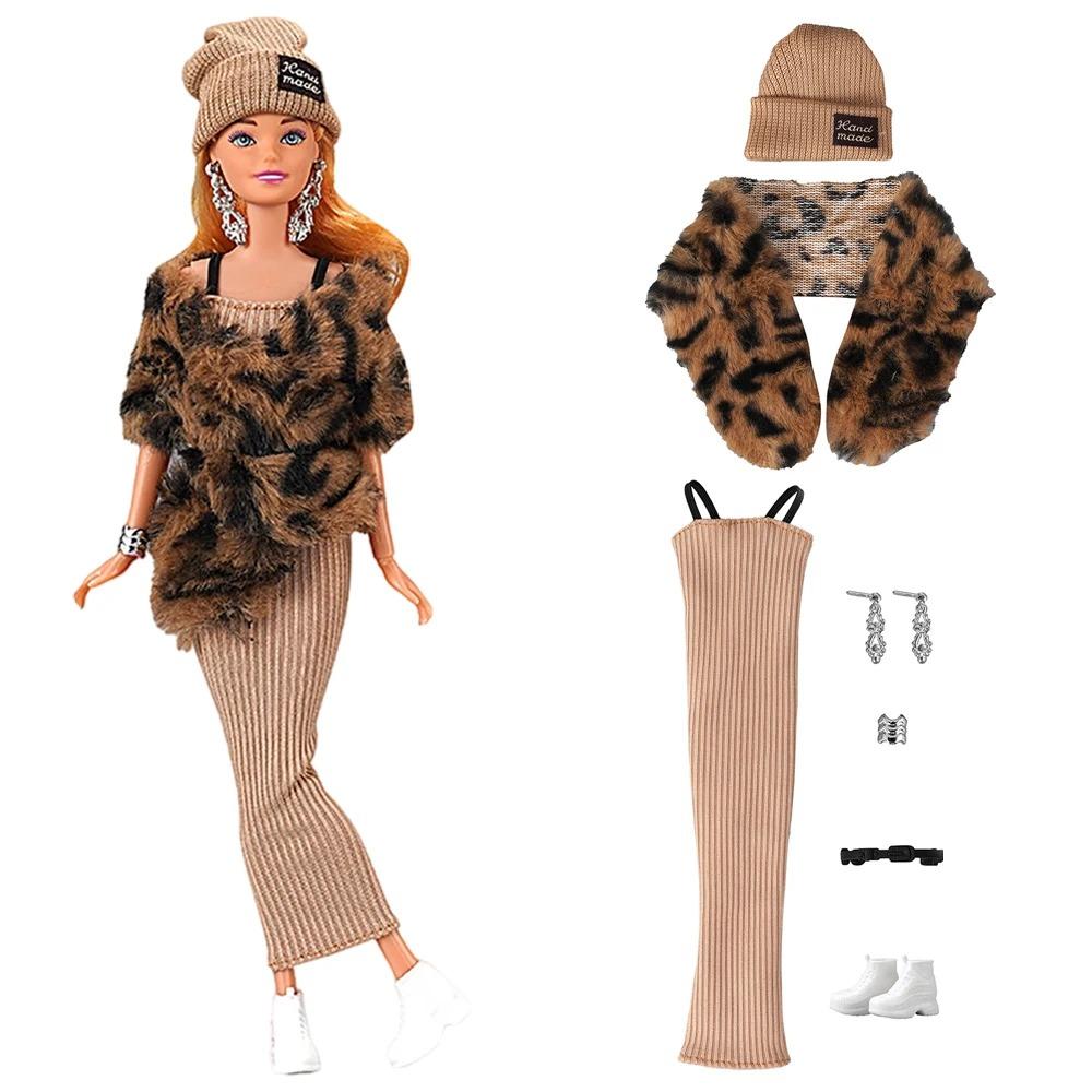 NK Official New Winter Clothing 1/6 Doll Accessories Fashion Lady 11.5 Inch Doll Clothes Modern Dress For Girl's Doll Gift JJ