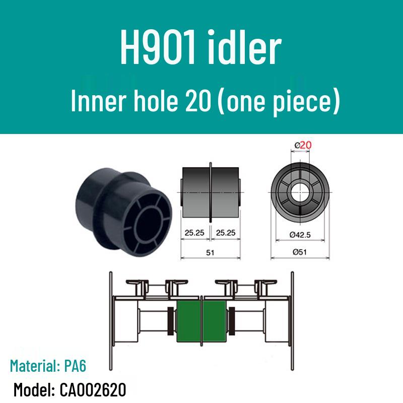 Double Row Nylon Support Wheel for Conveyor Systems