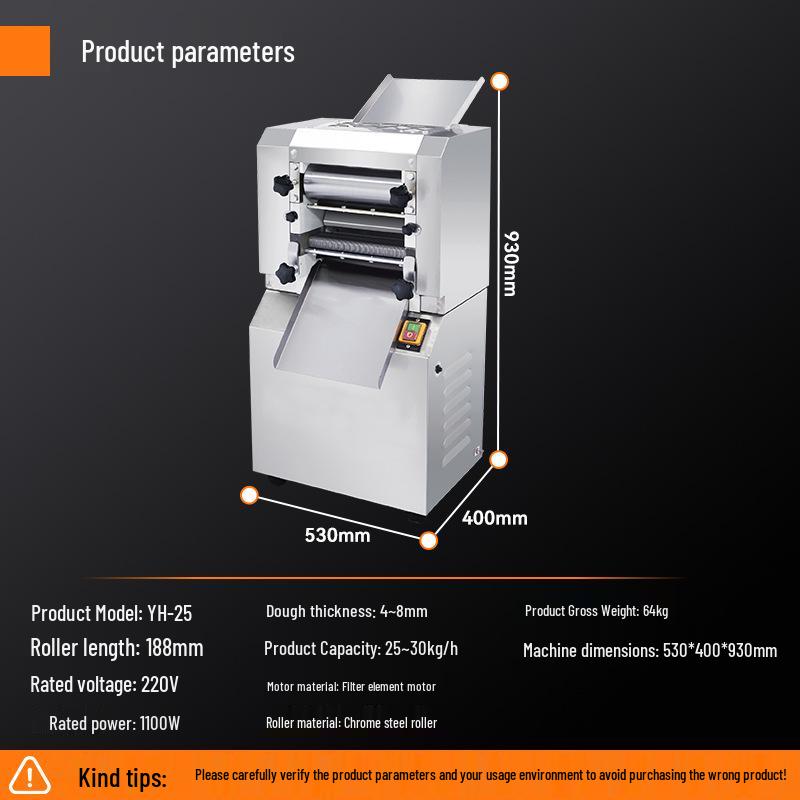 Kelaiheng Automatic Commercial Noodle Maker and Dough Press Machine for School and Canteen