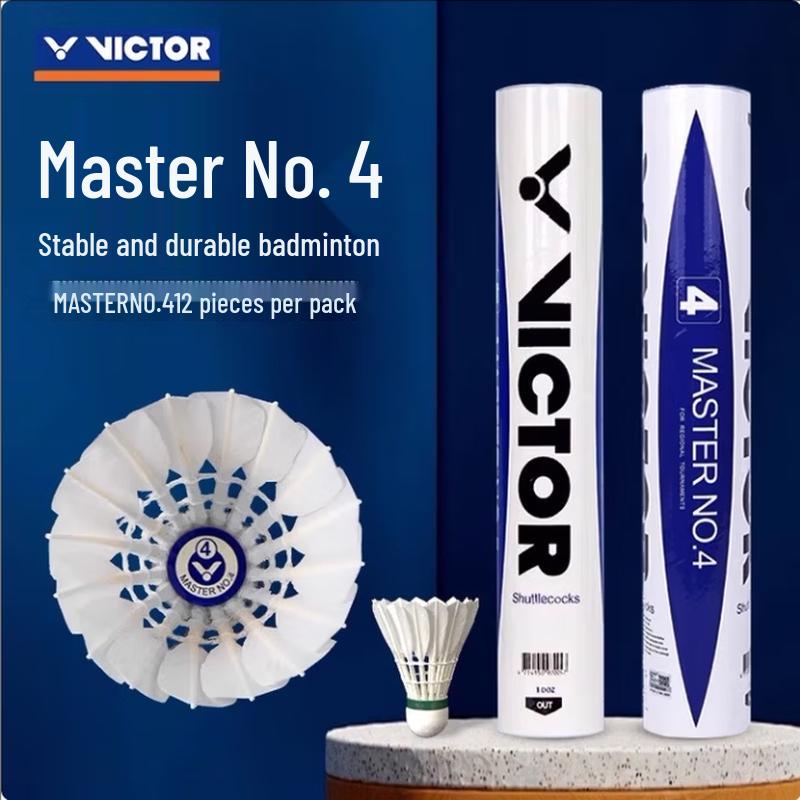 VICTOR Master Series Goose Feather Badminton Shuttlecocks
