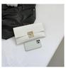Women's Spring 2024 Slim Crocodile Pattern Clutch: Patent Leather Envelope Bag and Wallet