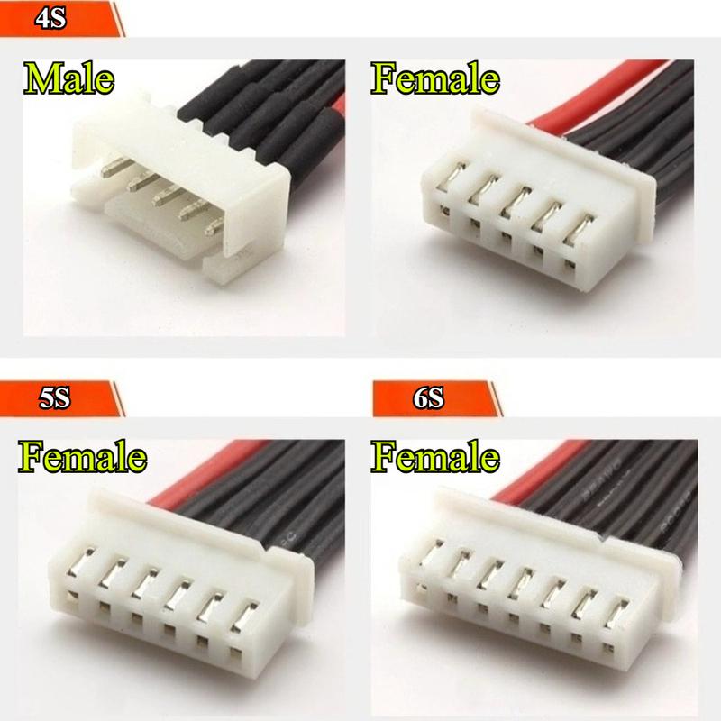 1S 2S 3S 4S 5S 6S 7S 8S LiPo Balance Cable Charging Power Extension Wire 10~30CM For RC Drones Rechargeable Lipo Battery DIY Toy