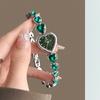 Y2K Retro Liebe Damen Armbanduhren Mode Eingelegte Edelsteine Herz Edelstahlarmband Wasserdicht Quarz Damen Uhr Geschenk