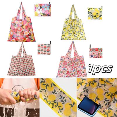 1pcs Foldable Shopping Bags Big Size Multiple Styles Washable Recycle Tote Bag For Supermarket Shopping Market Grocery Shopping