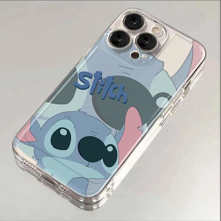 

Stitch Angel Couple Case for iPhone 16/16 Pro Max, 12/11 Pro, XR/XS – Transparent & Soft iPhone 13 Pro