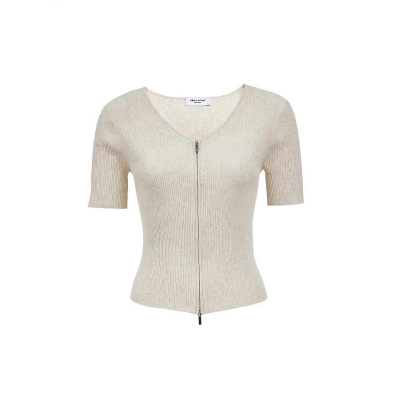 VEROMODA Women's V-Neck Short Sleeve Knit Cardigan