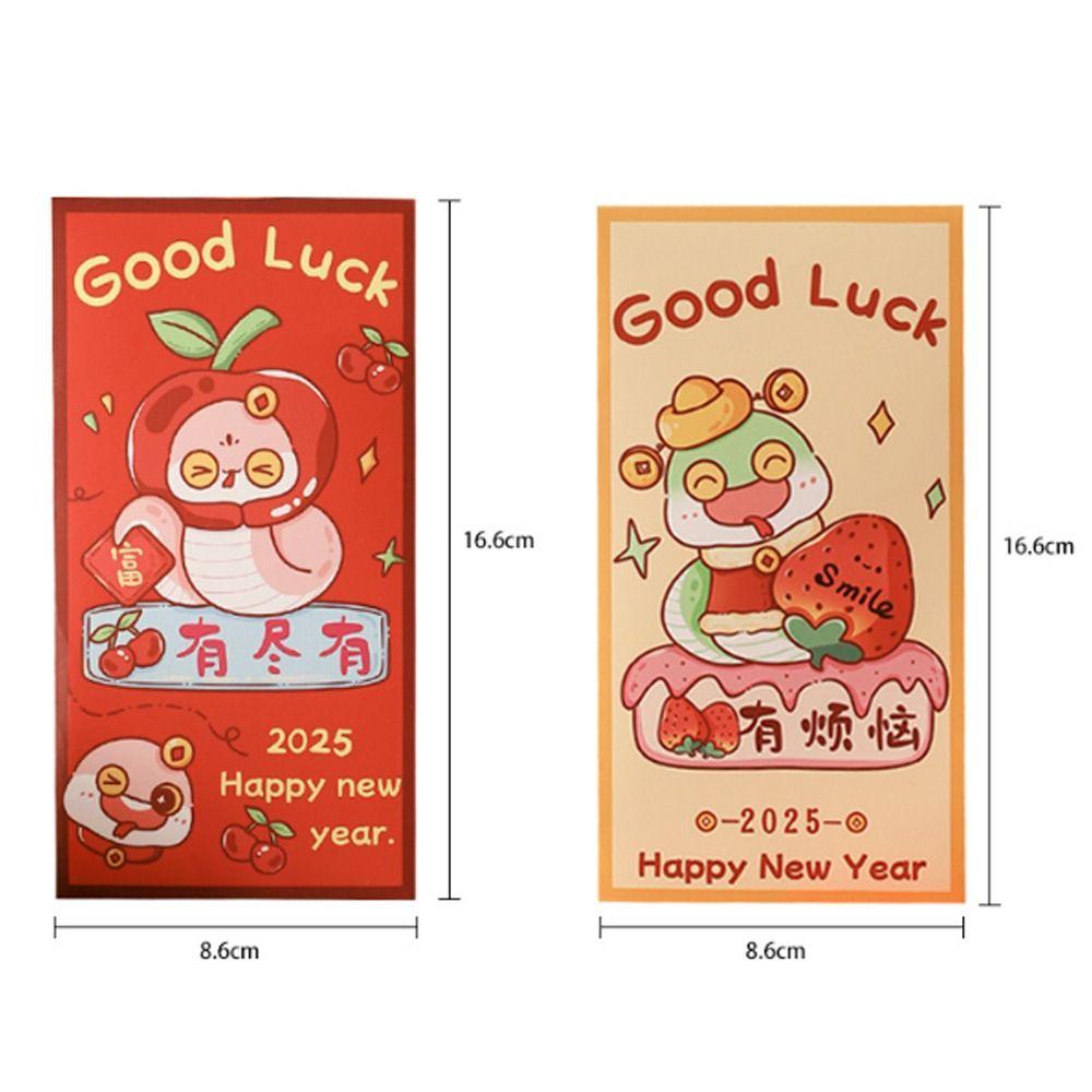 6pcs Hongbao New Year Money Pocket Traditional Lucky Money Packets  Kids Gifts Favor