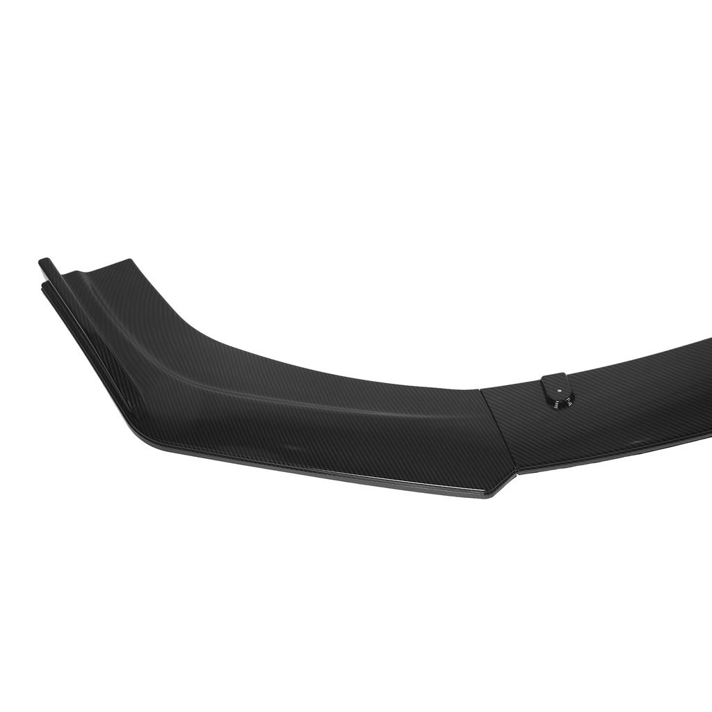 3pcs Front Bumper Lip Splitter Spoiler Anticollision Rainproof Universal Body Parts for Car