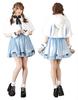 Clearstone Cosplay Halloween Innocent White Rabbit Blue Fräumein Women's