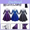 Wednesday Addams Cosplay Okul Üniforması The Addams Family Elbise Karnaval Partisi
