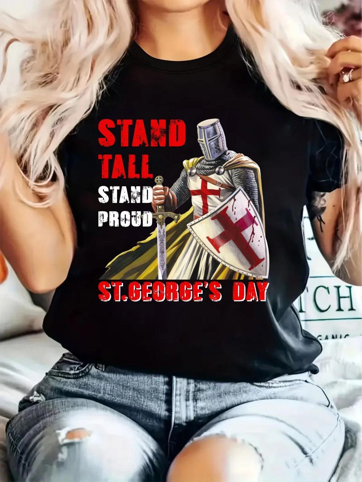 

St. George s Day T-Shirt Knights Templar English Pride Unisex Gift England Top 4XL