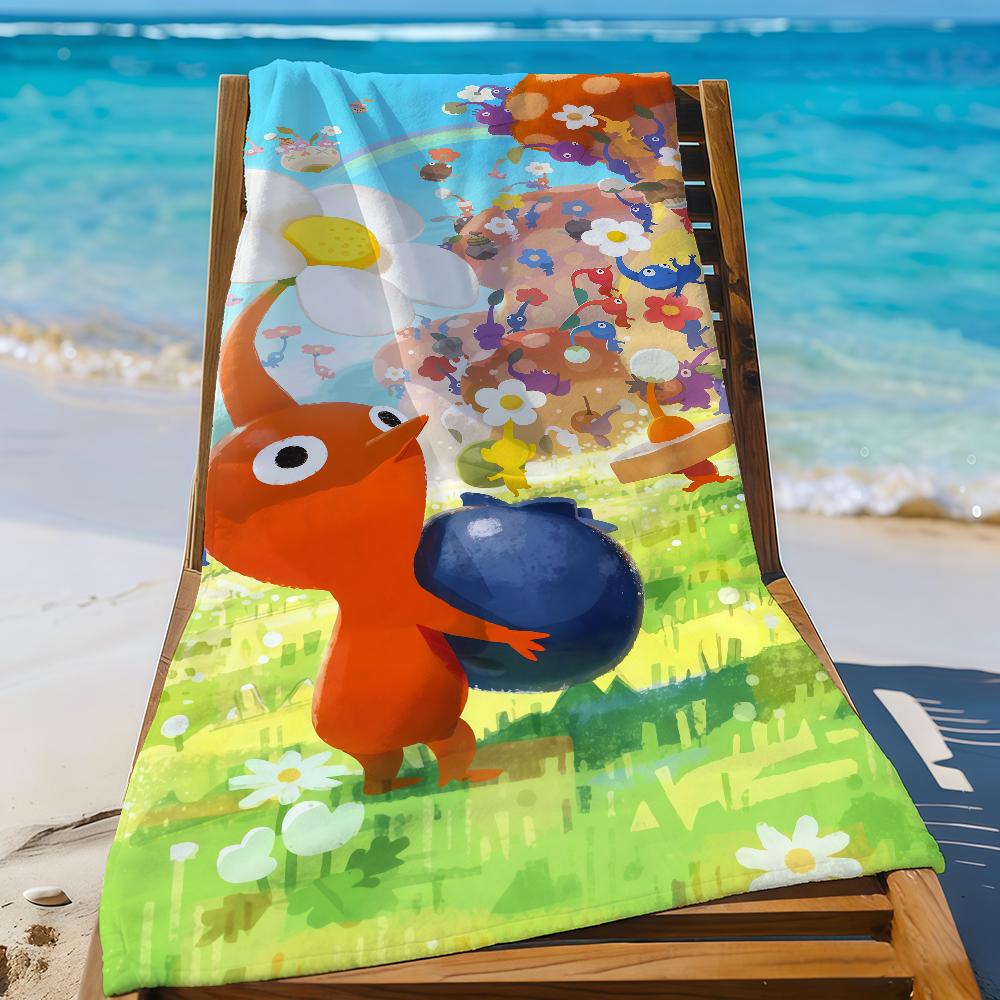 Game P-pik-min-S Towel Sports Quick Dry Travel Camping Gear Sandproof Soft Light Large Beach Towel