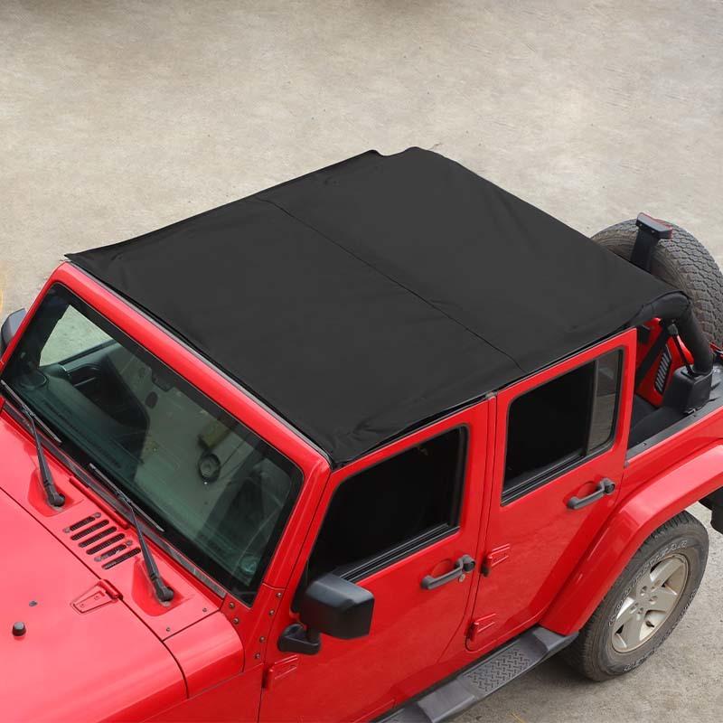 Cargo Mesh Roof Net Isolation Cover for Jeep Wrangler JK 2007-2017 4-Door version Car Exterior Accessories